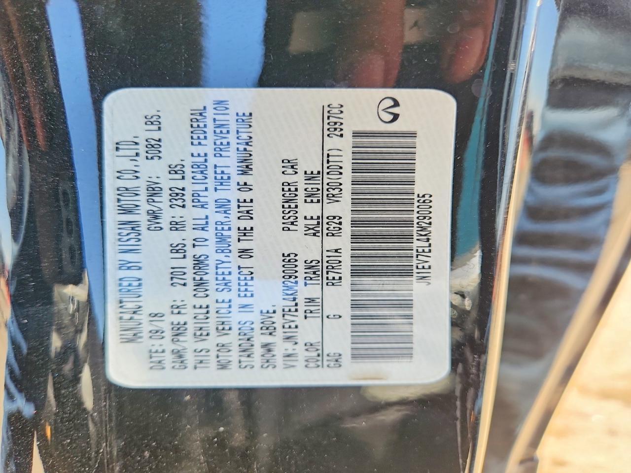 2019 Infiniti Q60 3.0T Luxe - zdjęcie 12