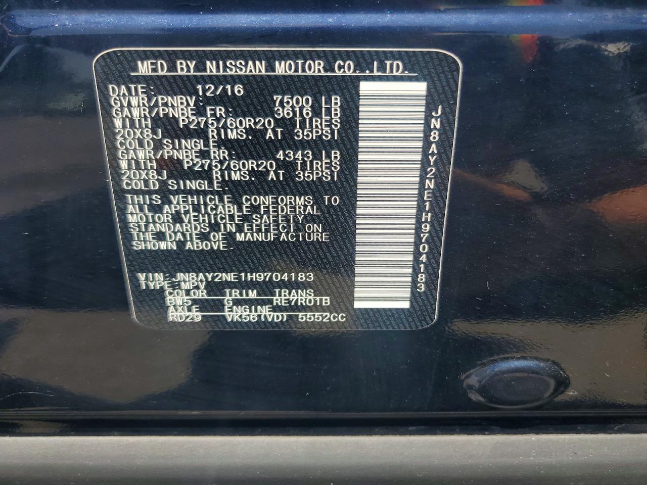 2017 Nissan Armada Platinum - zdjęcie 13