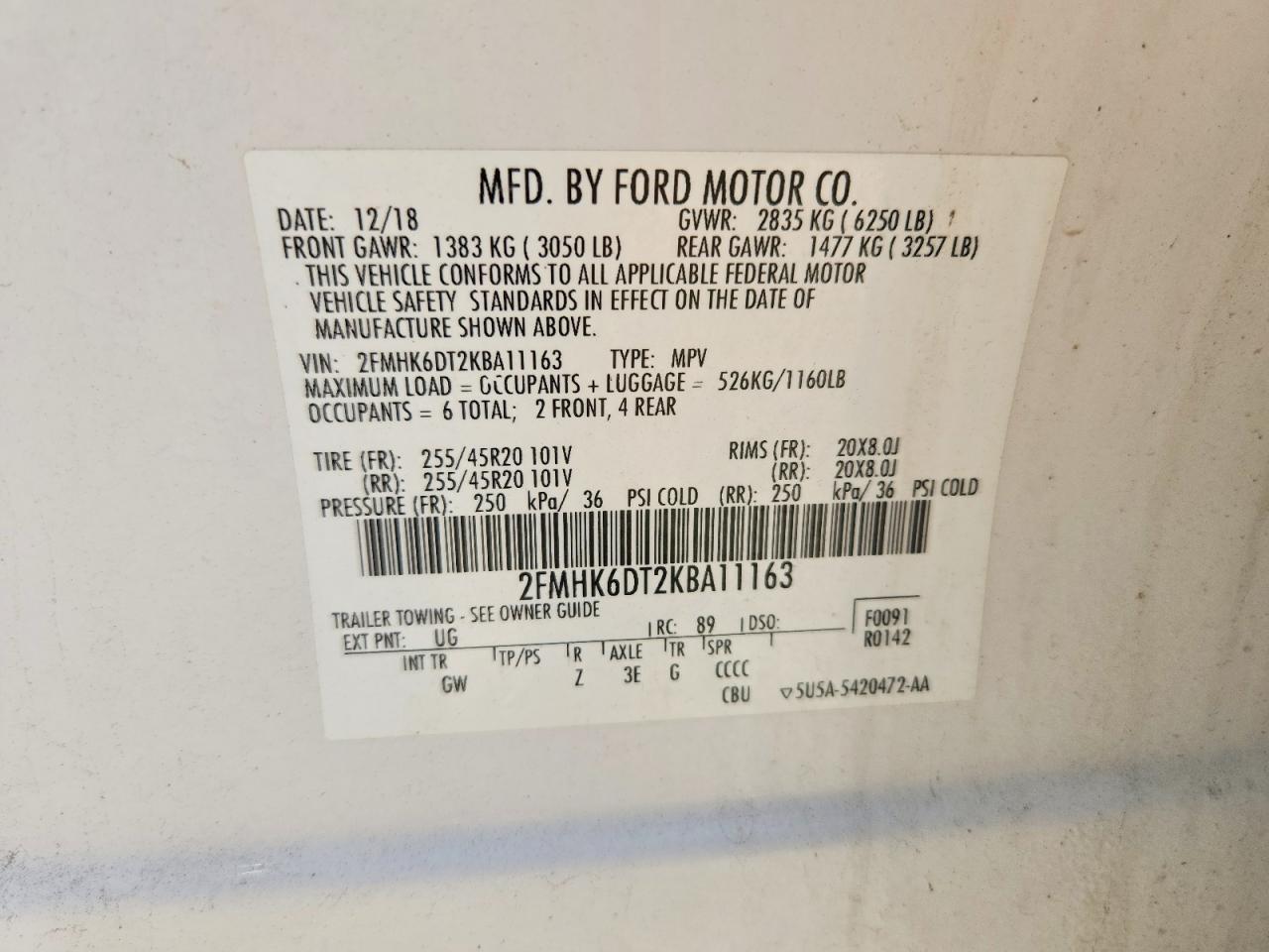 2019 Ford Flex Limited - zdjęcie 13