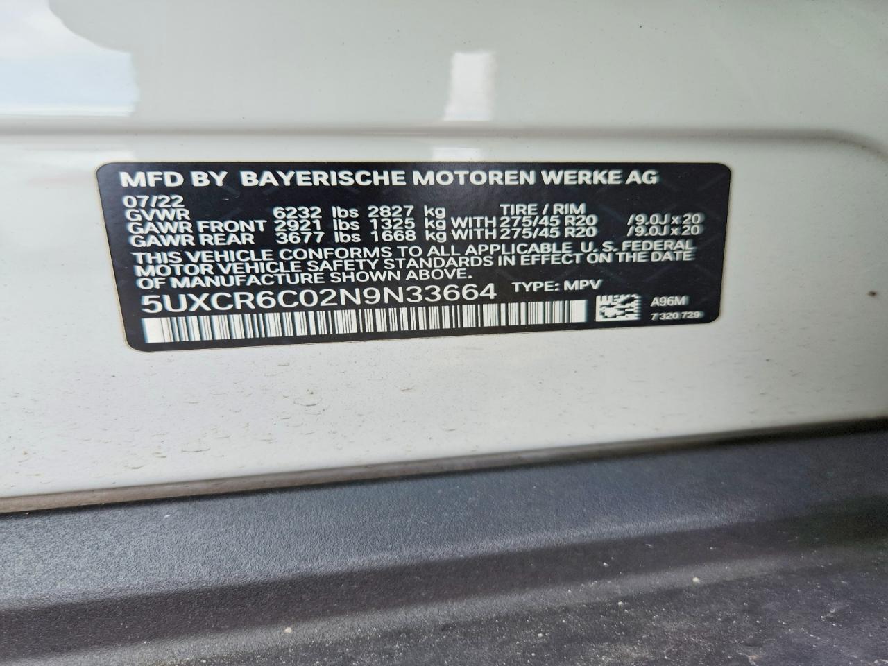 2022 BMW X5 xDrive40I - zdjęcie 14