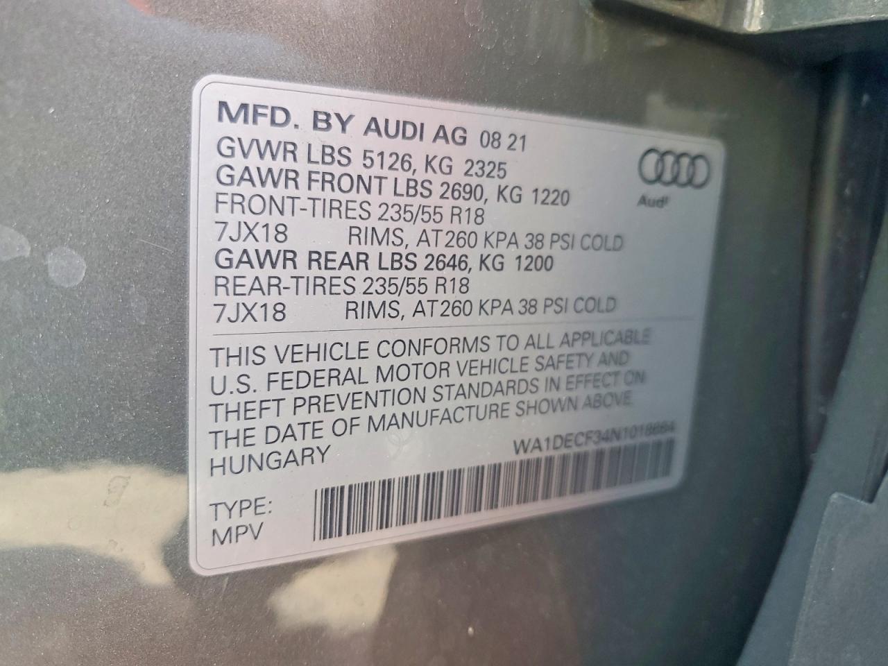 2022 Audi Q3 Premium S Line 45 - zdjęcie 13