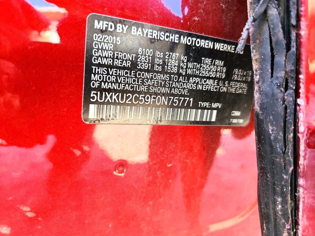 2015 BMW X6 xDrive35I - zdjęcie 14