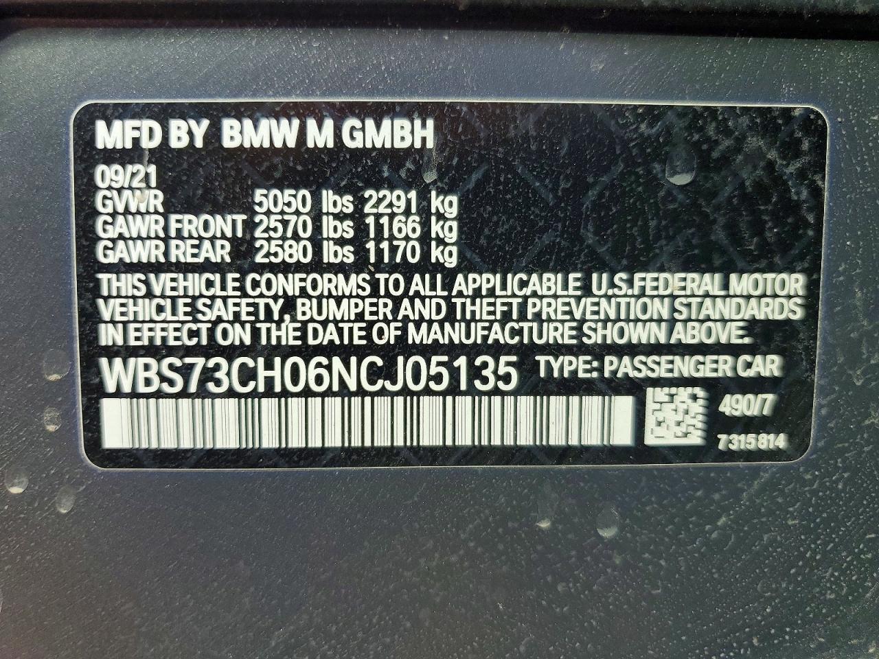 2022 BMW M5 Cs - zdjęcie 13