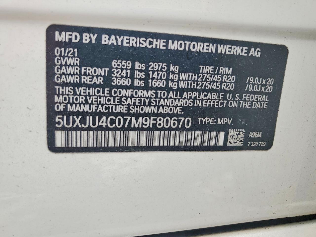 2021 BMW X5 M50I - zdjęcie 14