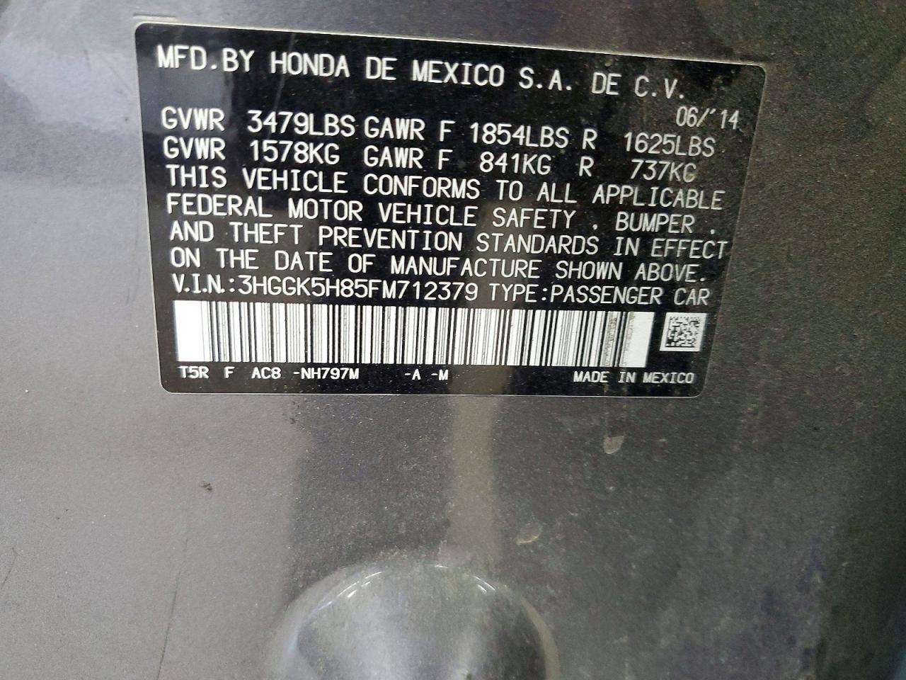 2015 Honda Fit Ex - zdjęcie 13