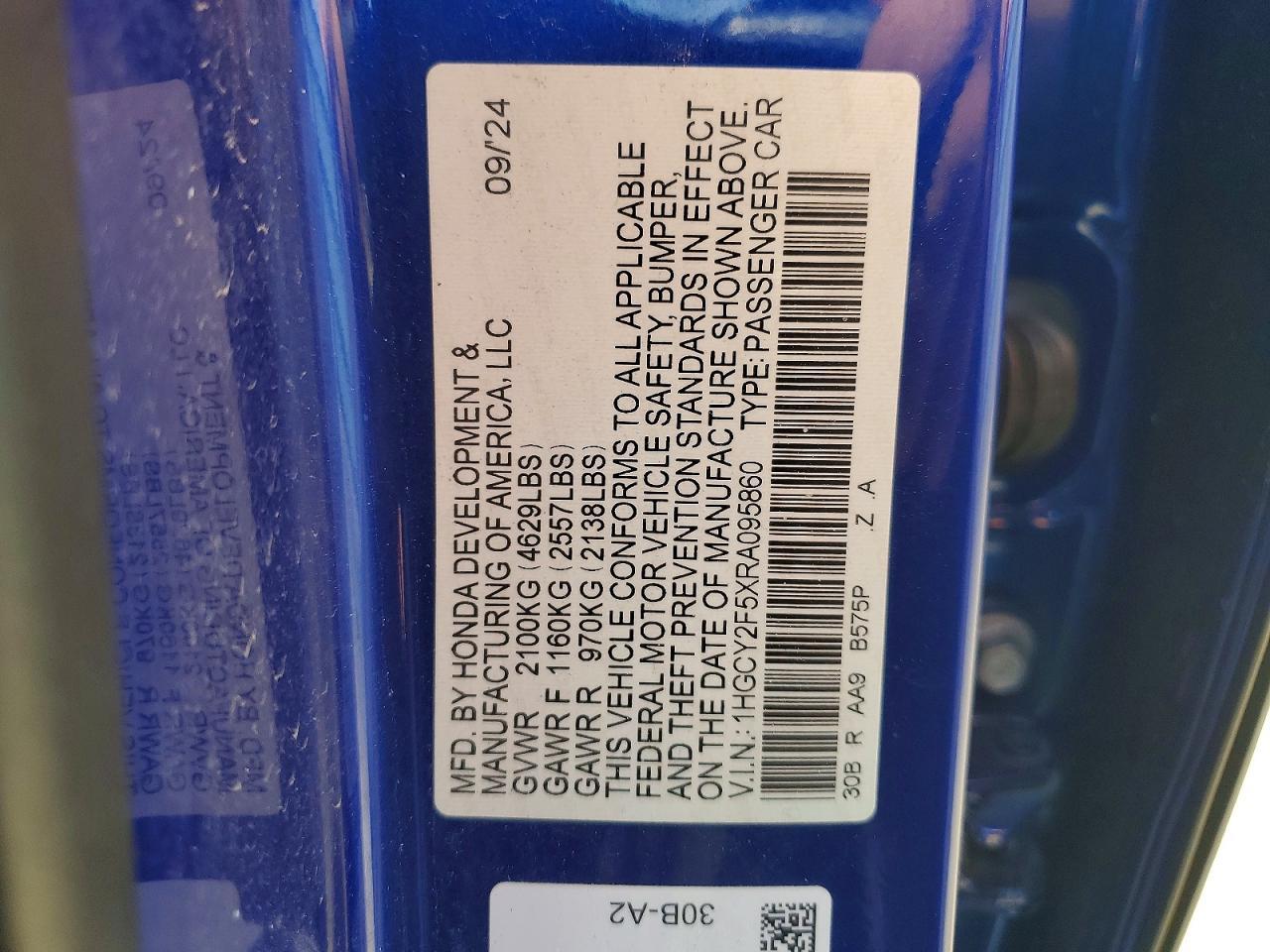 2024 Honda Accord Hybrid Sport - zdjęcie 12