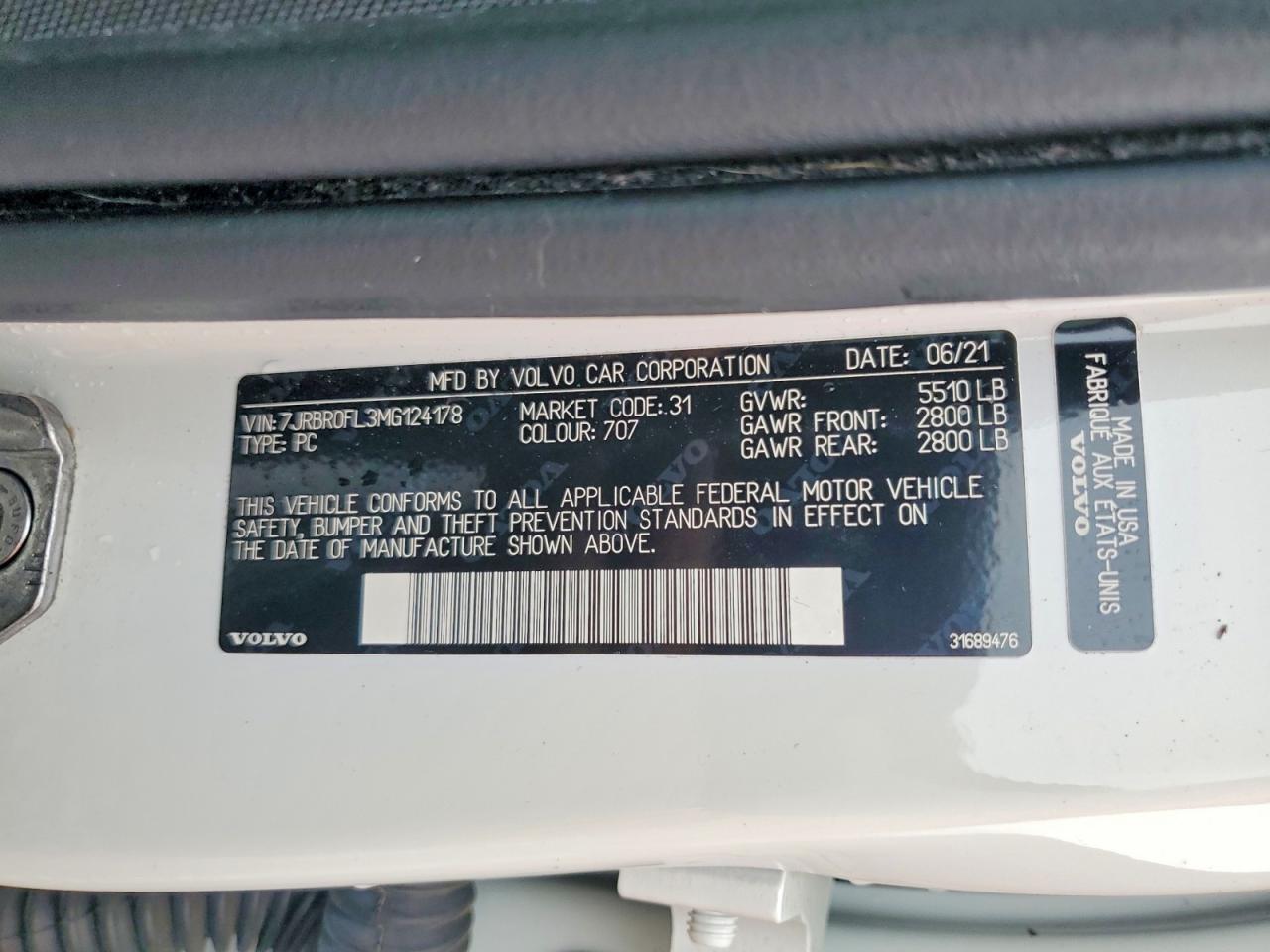 2021 Volvo S60 T8 Recharge Inscription - zdjęcie 13
