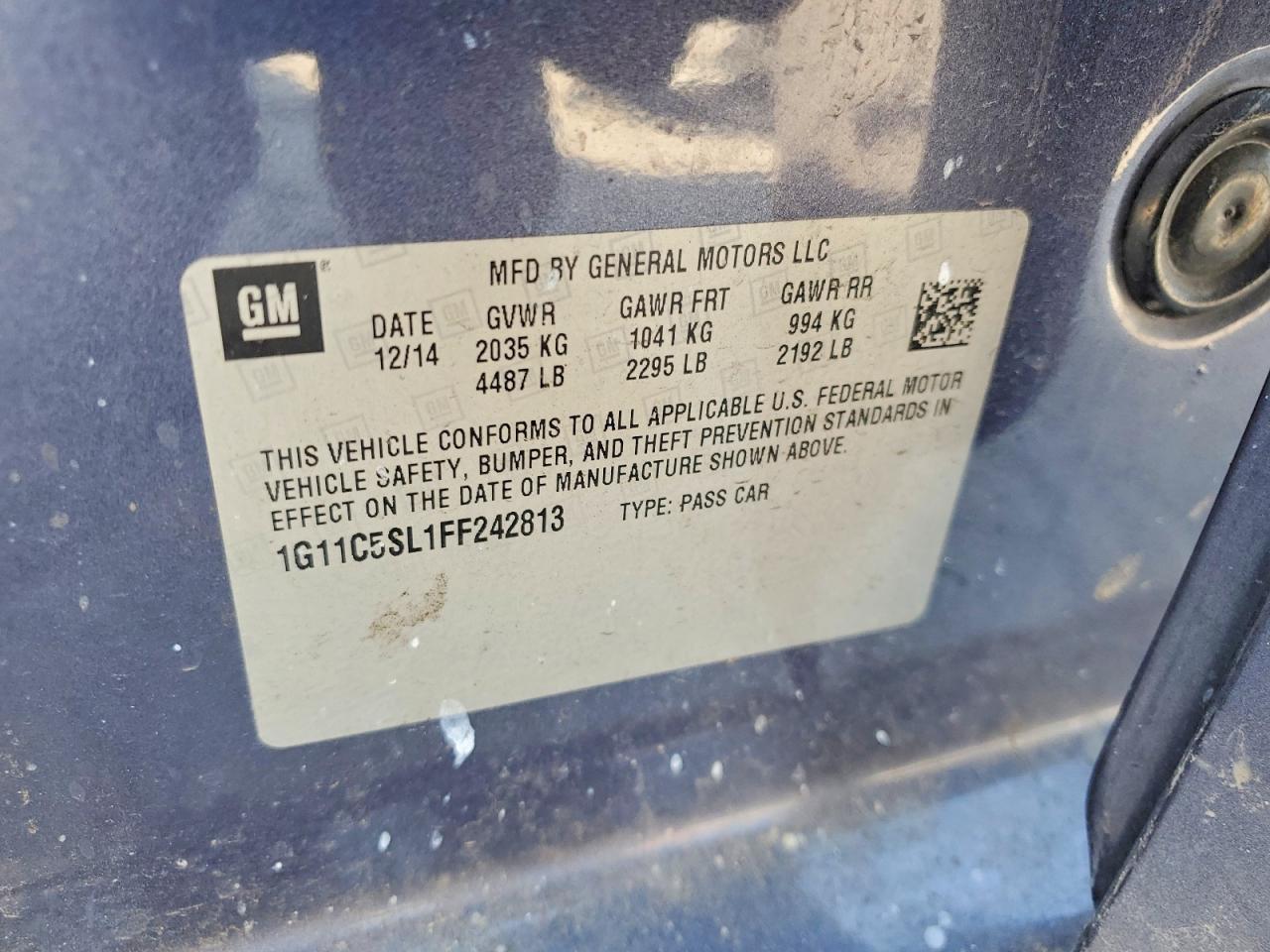 2015 Chevrolet Malibu 1Lt - zdjęcie 12