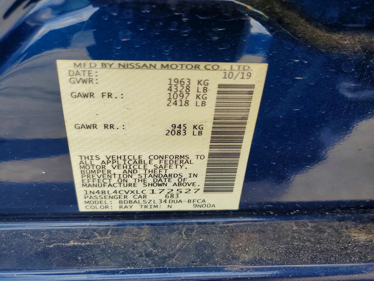 2020 Nissan Altima Sr - zdjęcie 10
