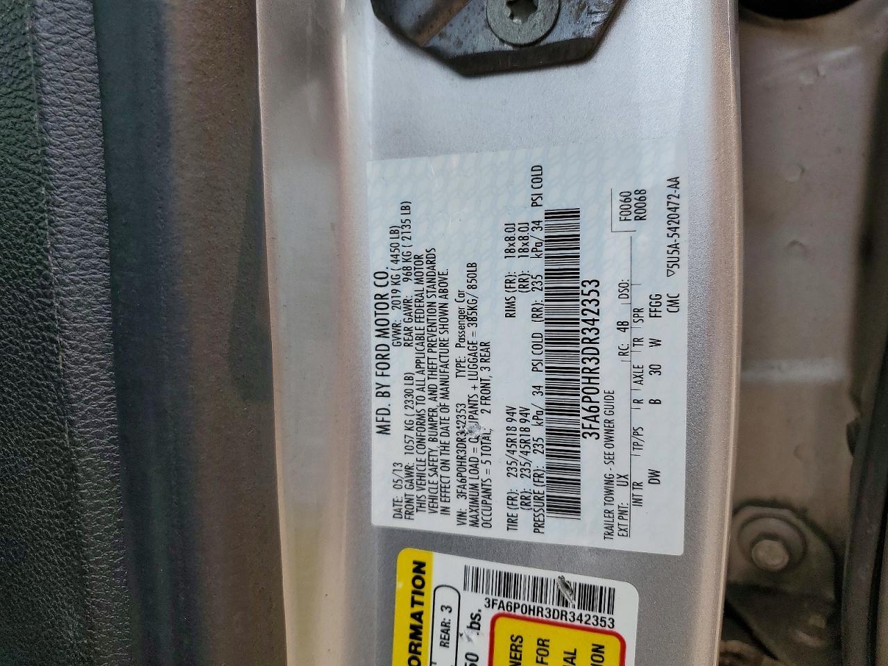 2013 Ford Fusion Se - zdjęcie 12