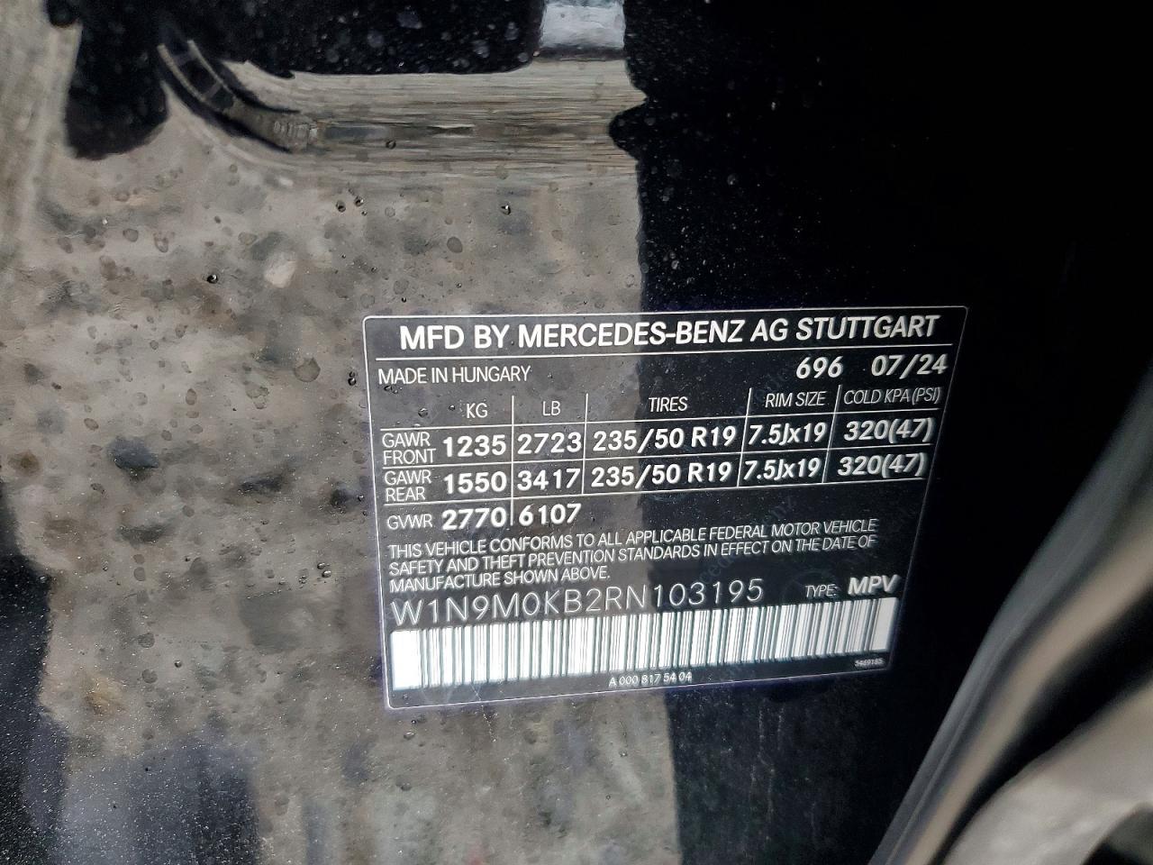 2024 Mercedes-Benz Eqb 300 4Matic - zdjęcie 13