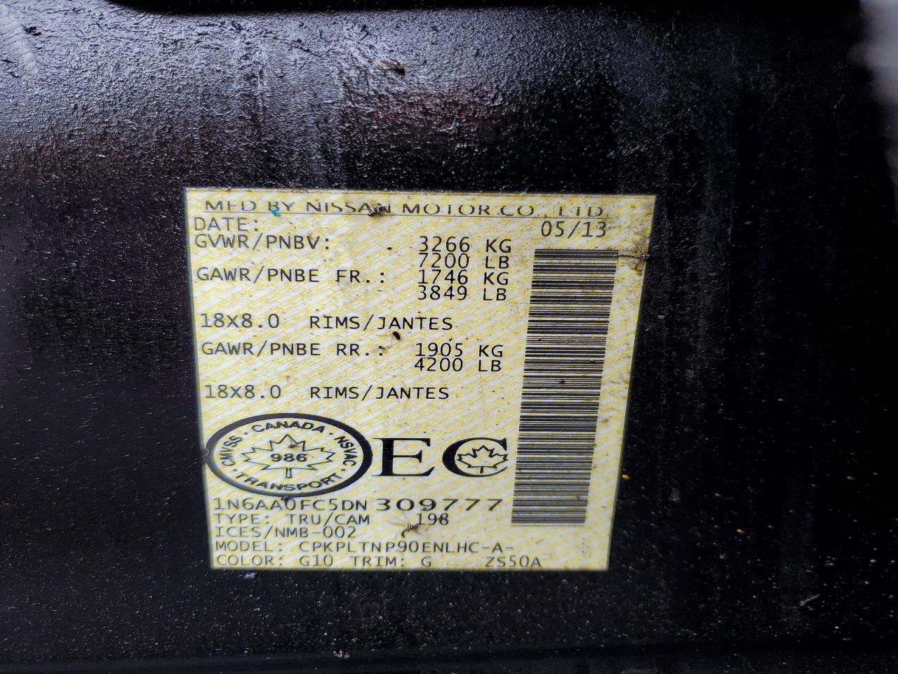 2013 Nissan Titan Sv - zdjęcie 12