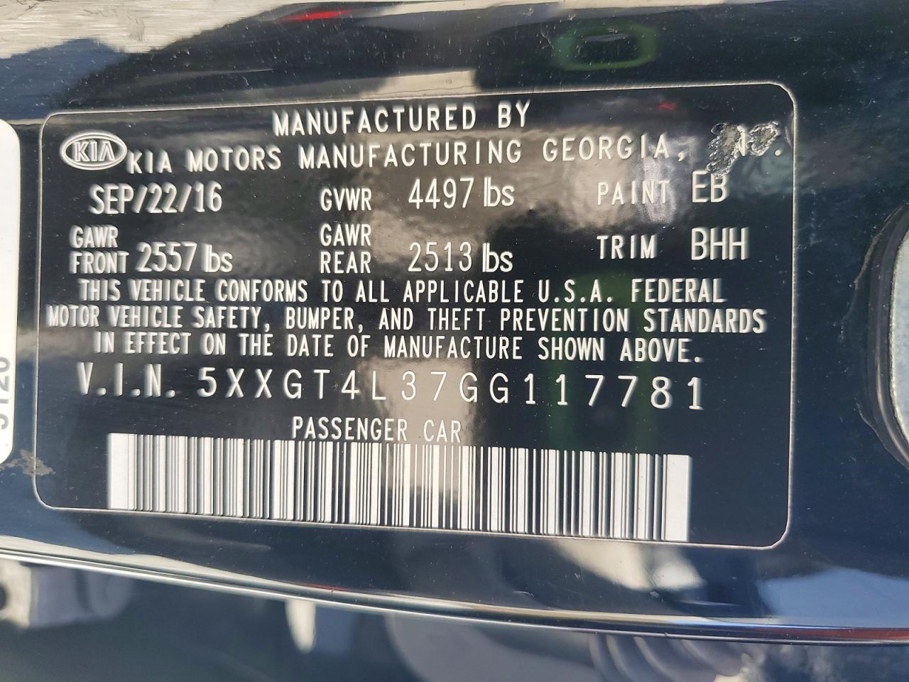 2016 Kia Optima Lx - zdjęcie 12