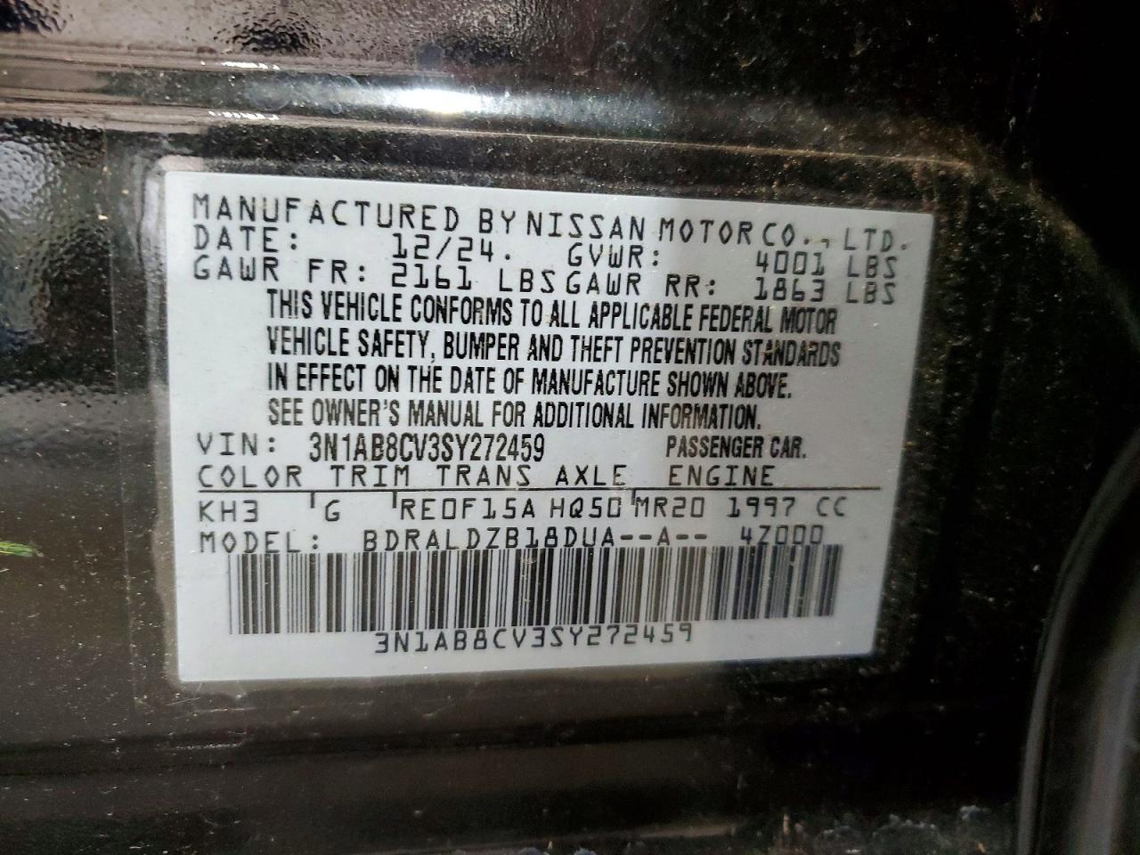 2025 Nissan Sentra Sv - zdjęcie 12