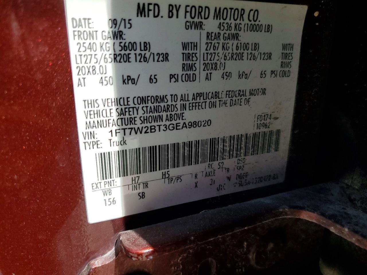 2016 Ford F250 Super Duty - zdjęcie 12