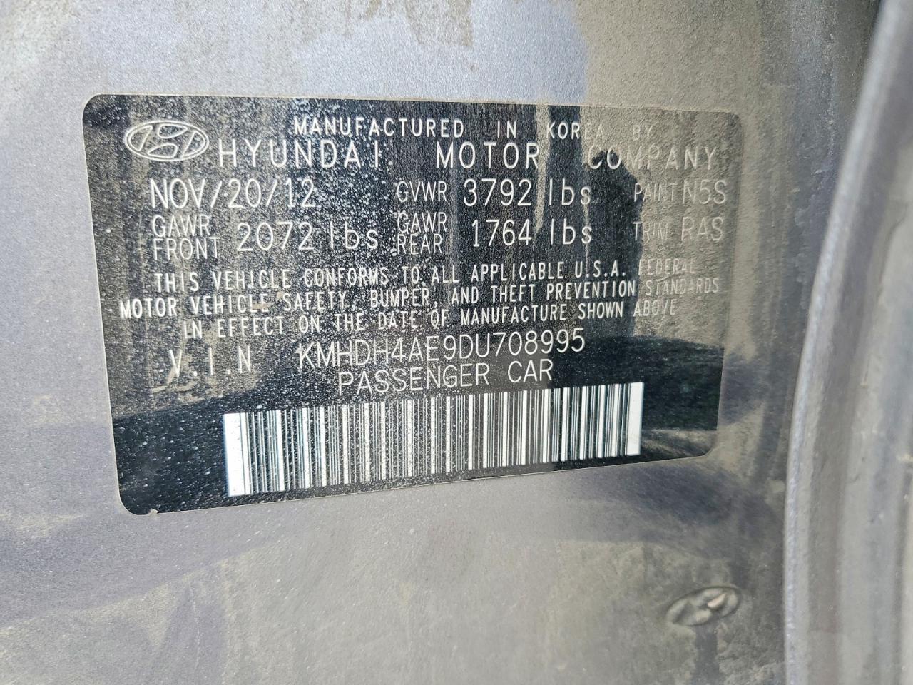 2013 Hyundai Elantra Gls - zdjęcie 12