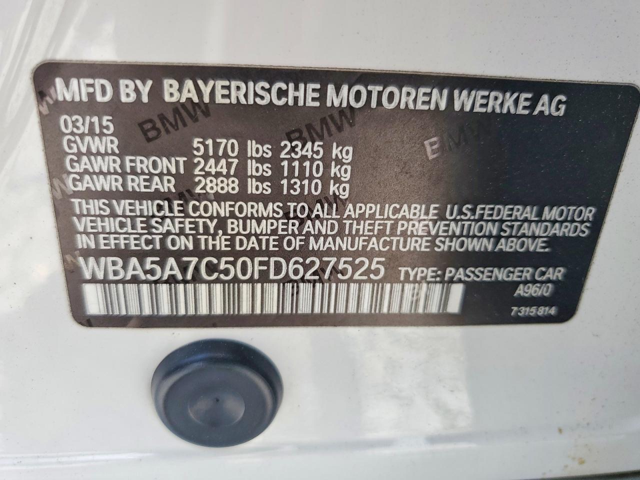 2015 BMW Seria 5 528i - zdjęcie 13