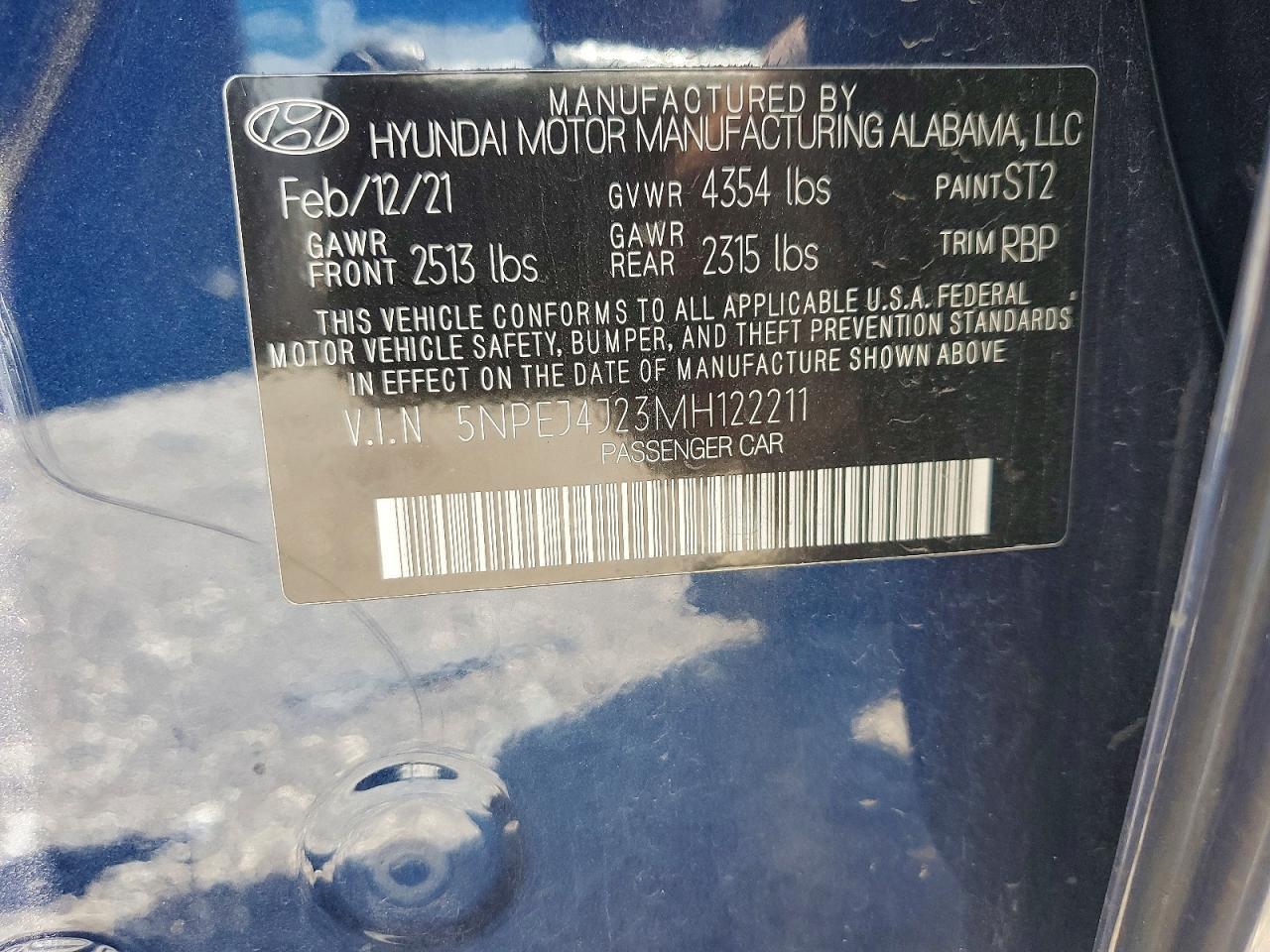 2021 Hyundai Sonata Sel Plus - zdjęcie 12