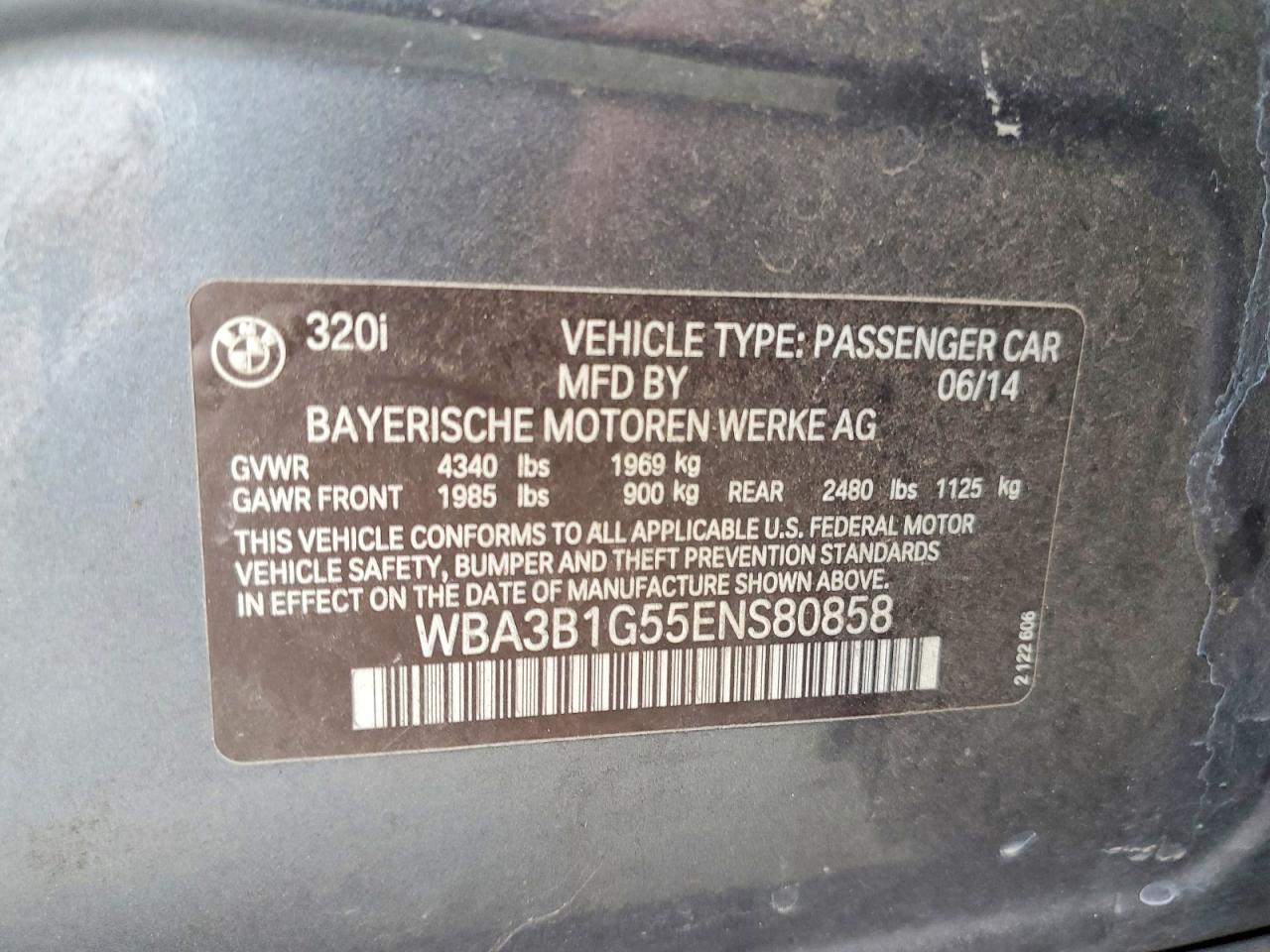 2014 BMW 320 I - zdjęcie 12