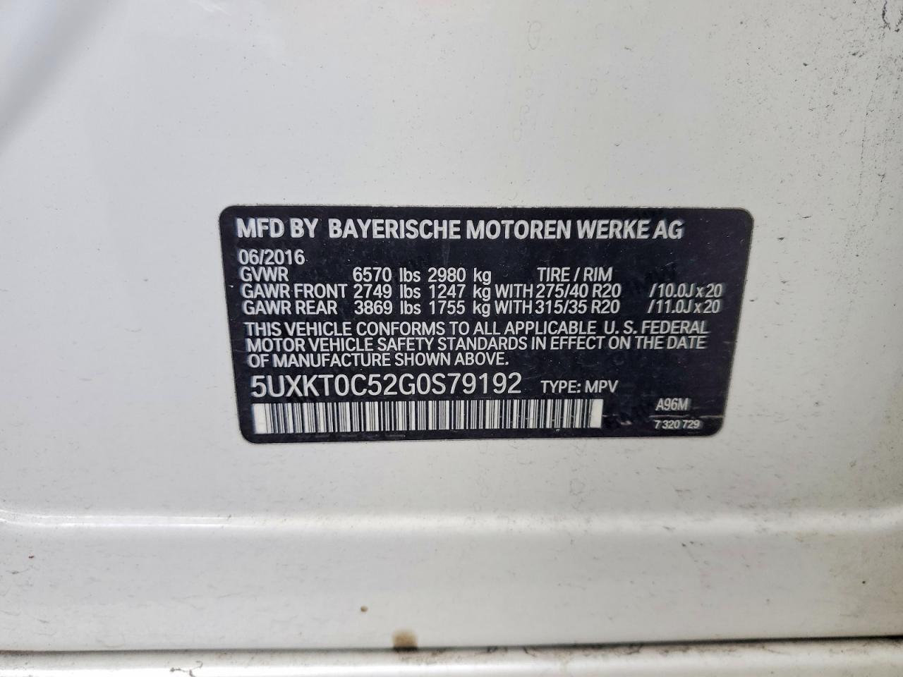 2016 BMW X5 Xdr40E - zdjęcie 13
