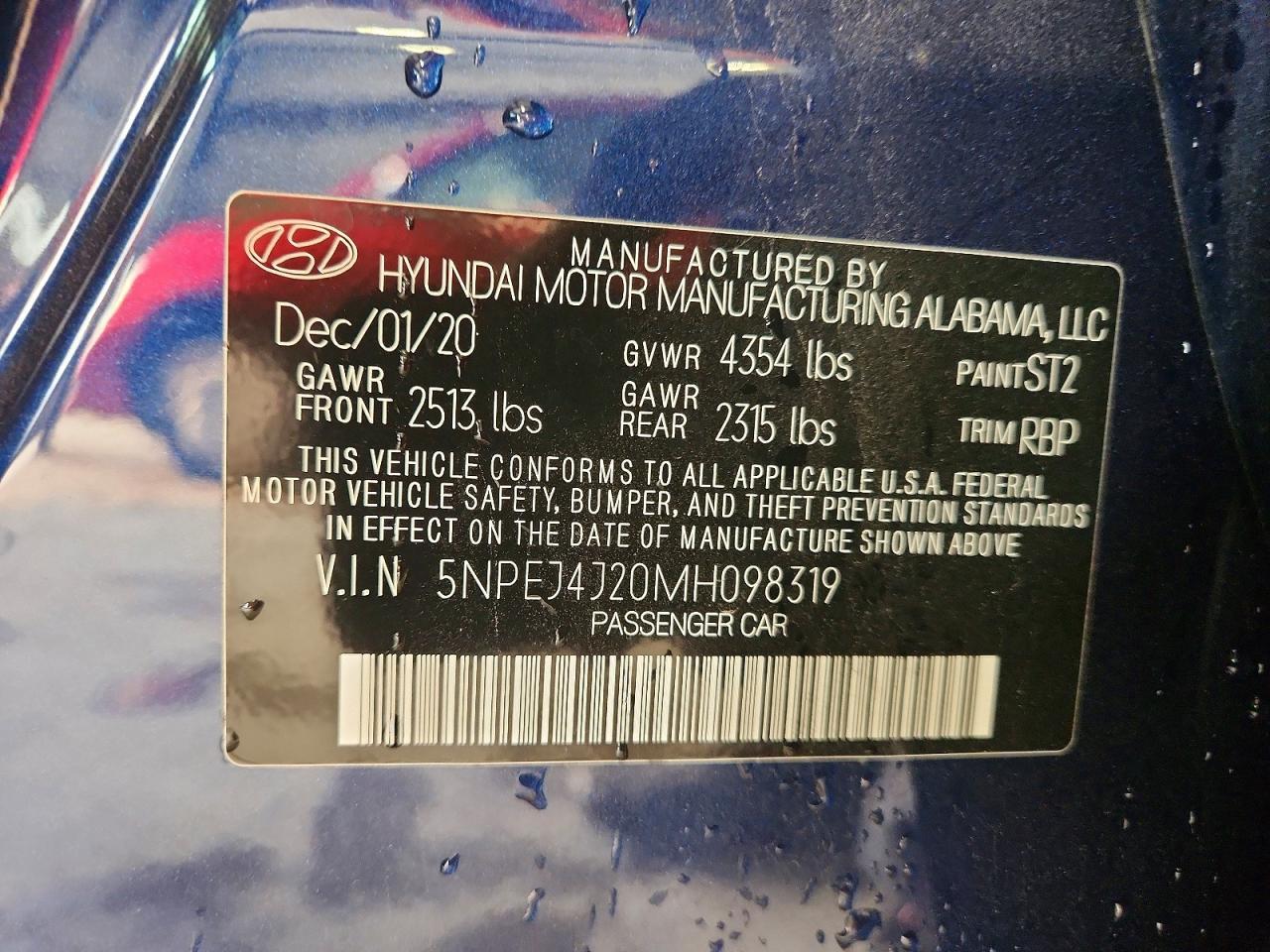 2021 Hyundai Sonata Sel Plus - zdjęcie 12