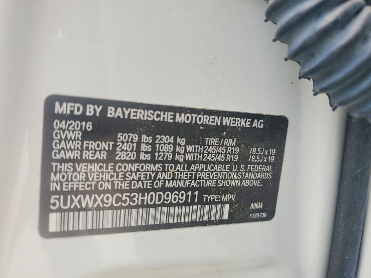 2017 BMW X3 xDrive28I - zdjęcie 12