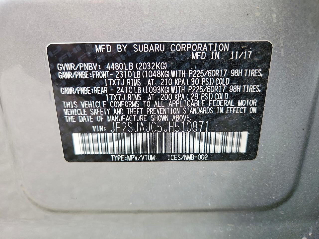 2018 Subaru Forester 2.5I Limited - zdjęcie 14