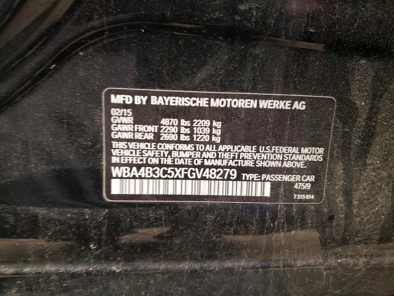 2015 BMW Seria 4 435i - zdjęcie 12