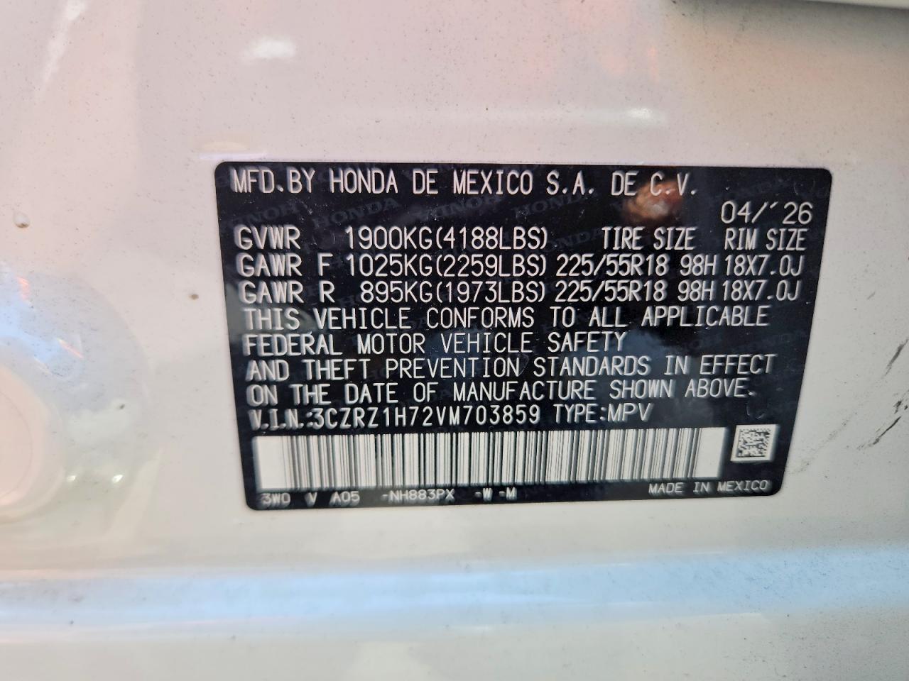 2027 Honda Hr-V Exl - zdjęcie 13