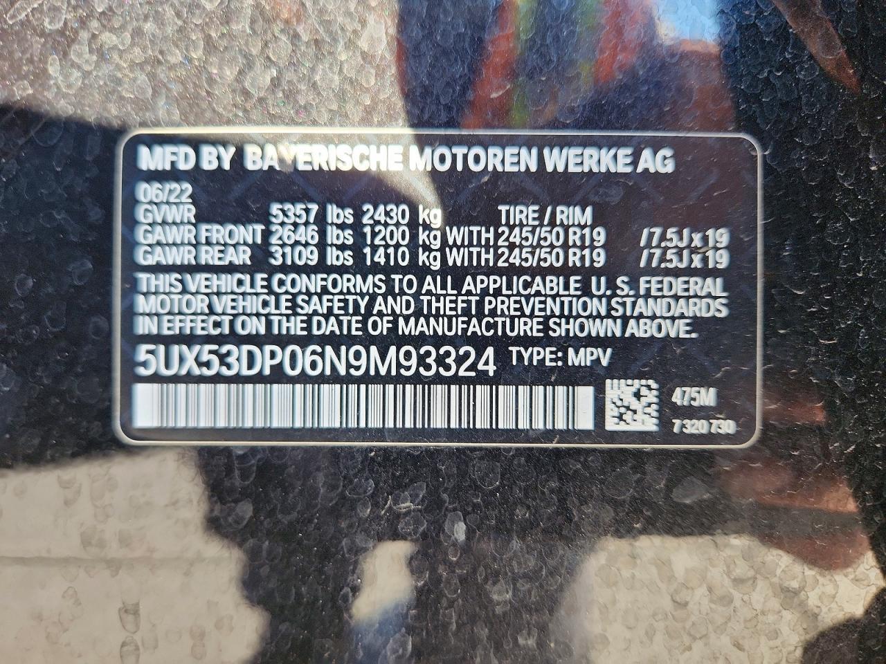 2022 BMW X3 xDrive30I - zdjęcie 14