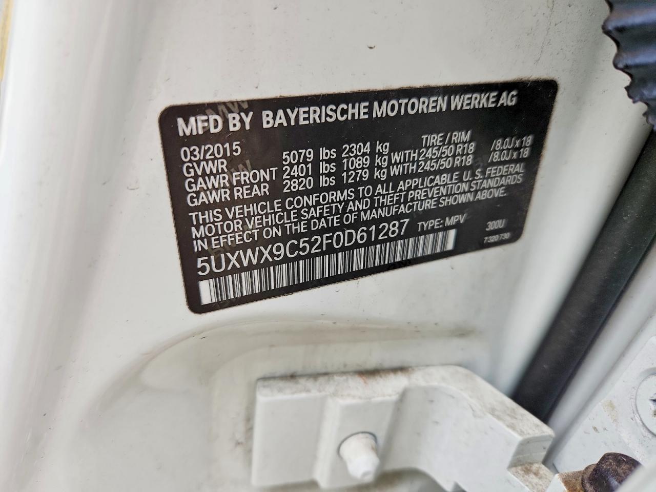 2015 BMW X3 xDrive28I - zdjęcie 13