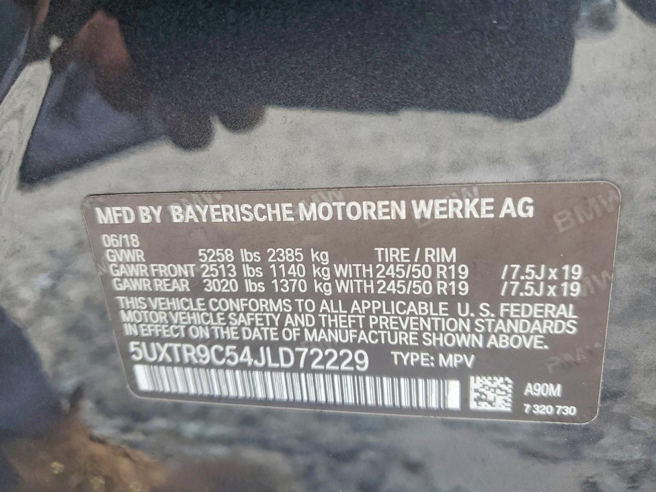2018 BMW X3 xDrive30I - zdjęcie 14