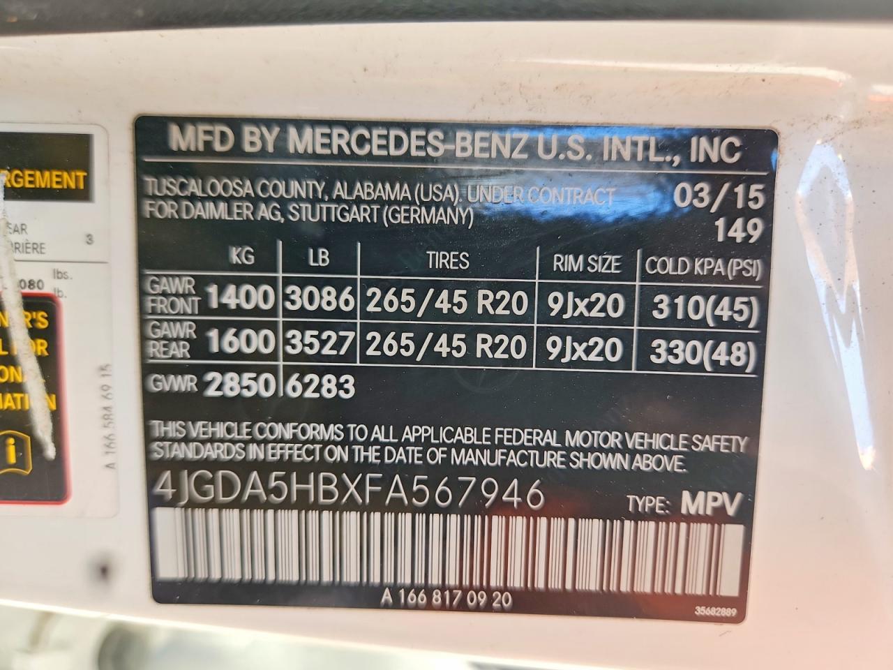 2015 Mercedes-Benz Ml 350 4Matic - zdjęcie 13