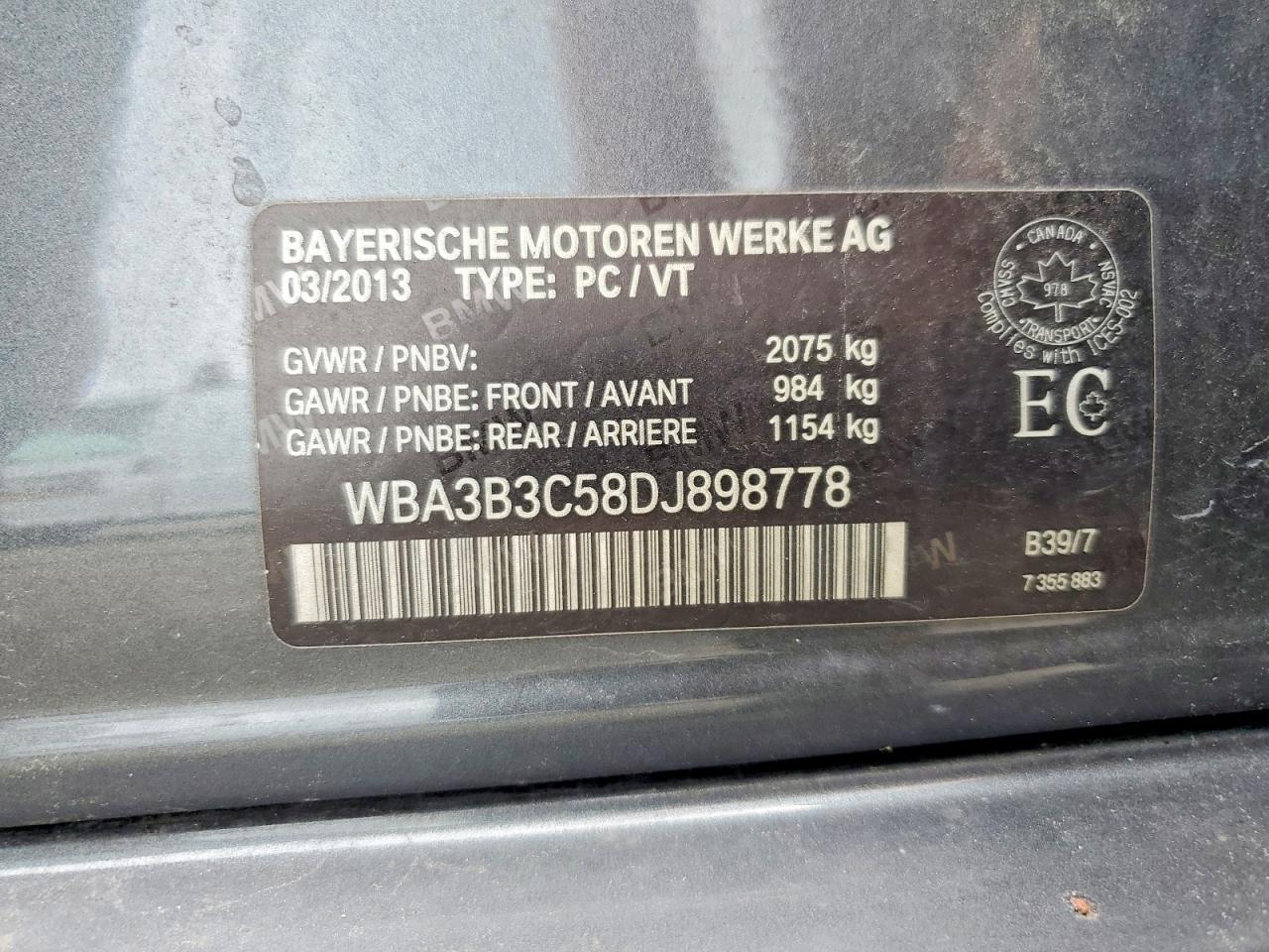 2013 BMW 328 Xi - zdjęcie 12