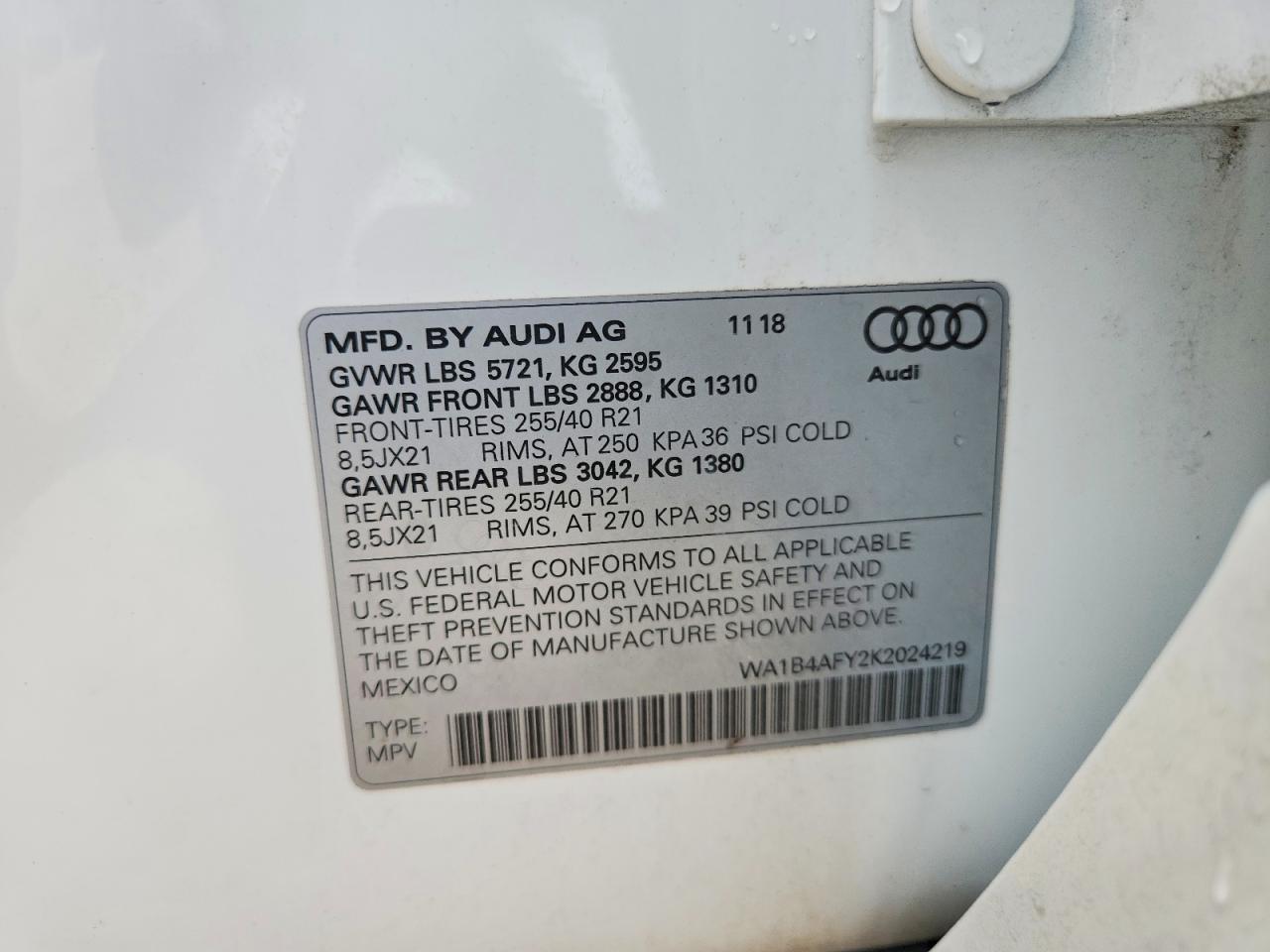 2019 Audi Sq5 Premium Plus - zdjęcie 13