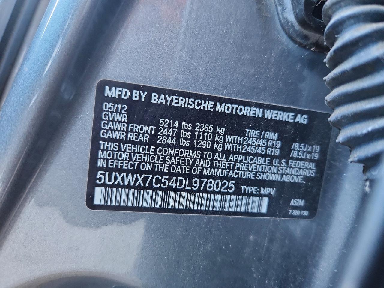 2013 BMW X3 xDrive35I - zdjęcie 12