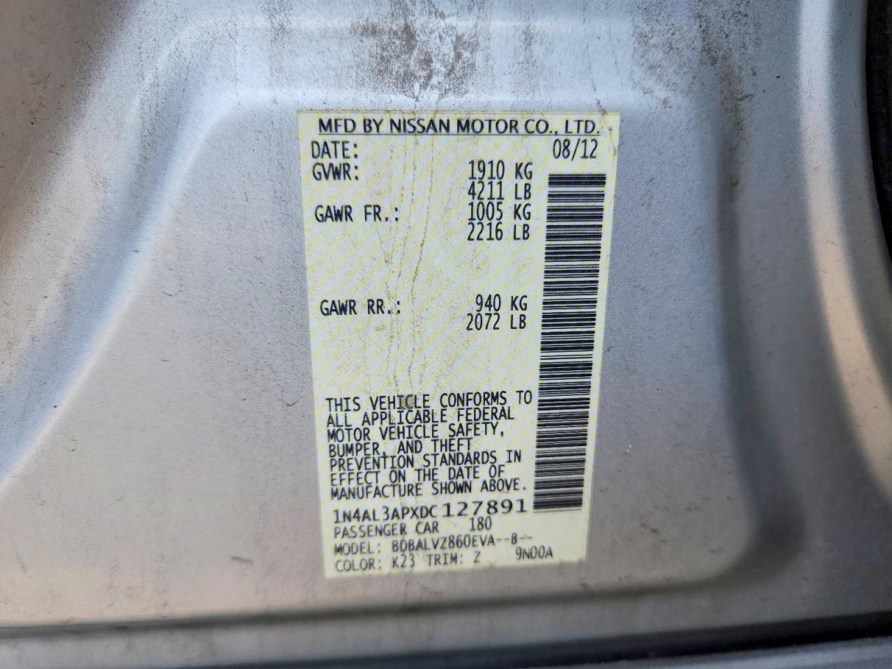 2013 Nissan Altima 2.5 - zdjęcie 12