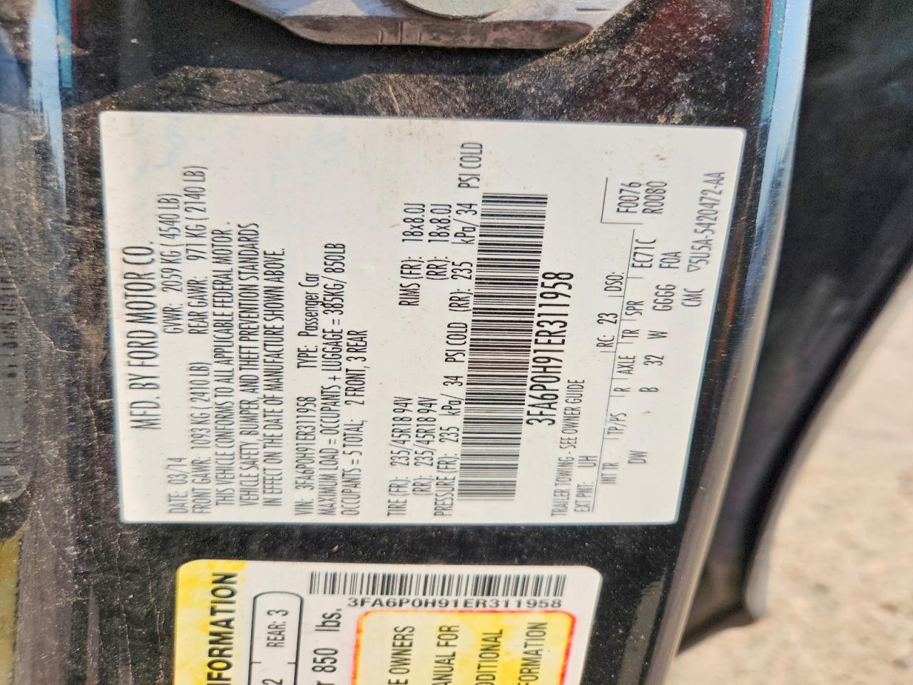 2014 Ford Fusion Se - zdjęcie 13