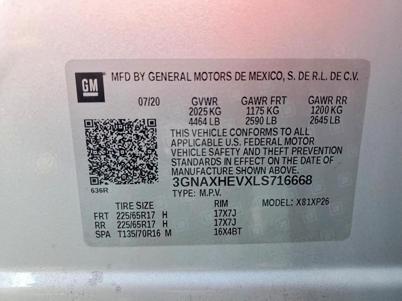 2020 Chevrolet Equinox Ls - zdjęcie 13