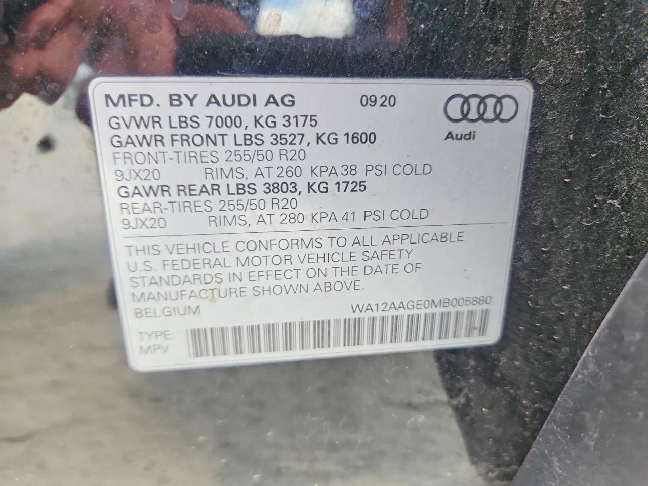 2021 Audi E-Tron Sportback Premium Plus - zdjęcie 13