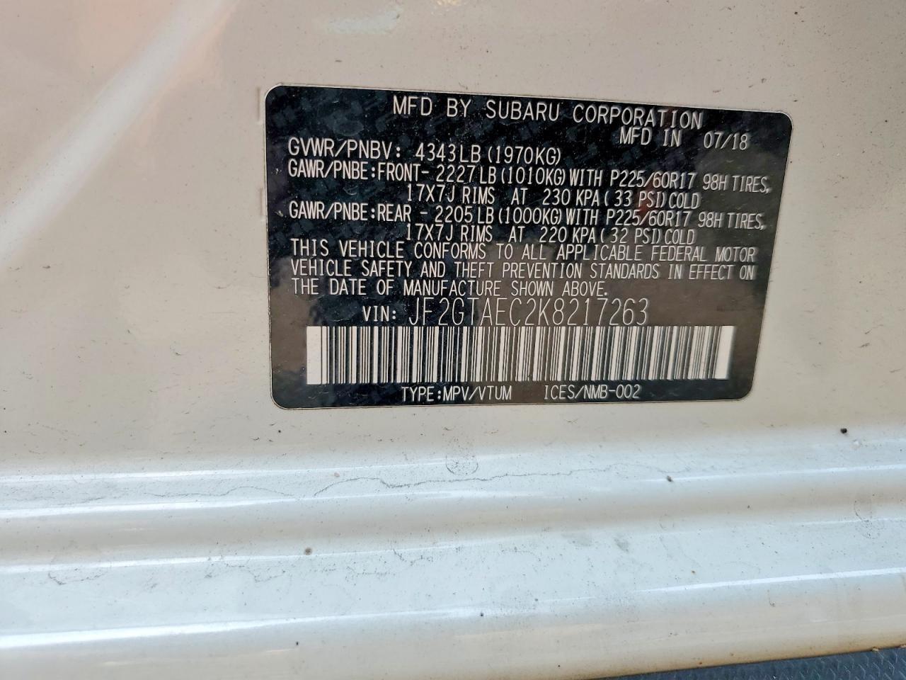 2019 Subaru Crosstrek Premium - zdjęcie 12