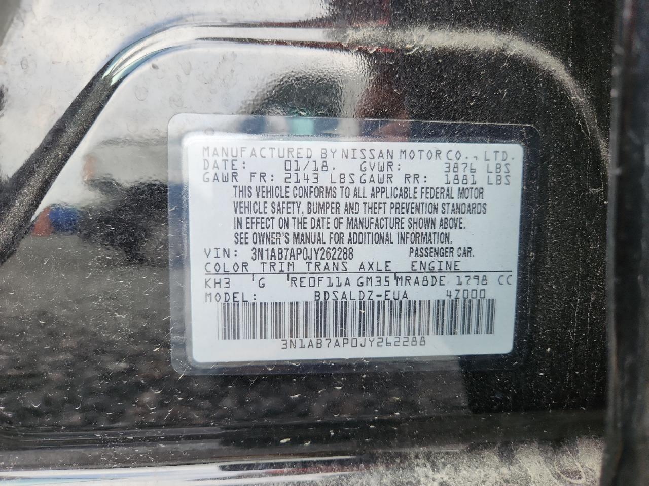 2018 Nissan Sentra S - zdjęcie 12