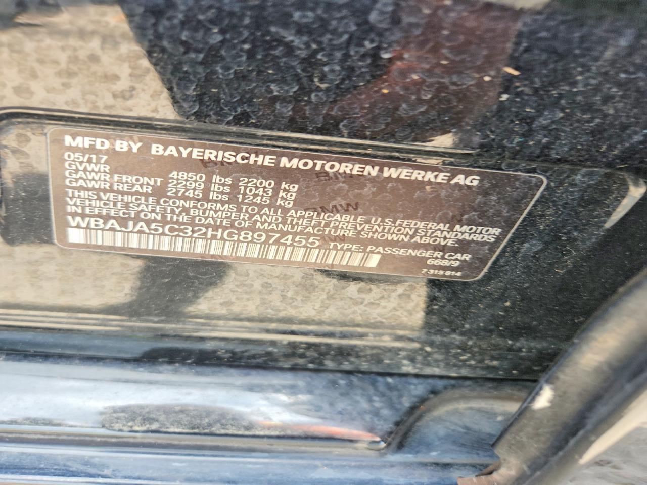 2017 BMW 530 I - zdjęcie 12