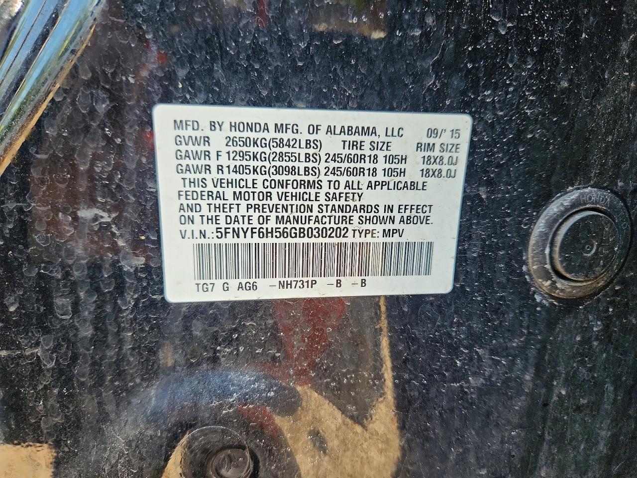 2016 Honda Pilot Exl - zdjęcie 13