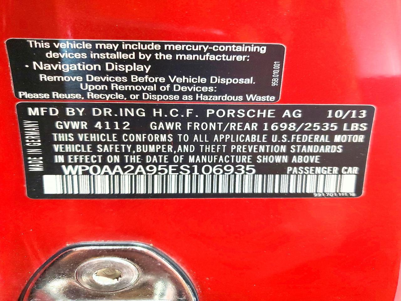 2014 Porsche 911 Carrera - zdjęcie 12