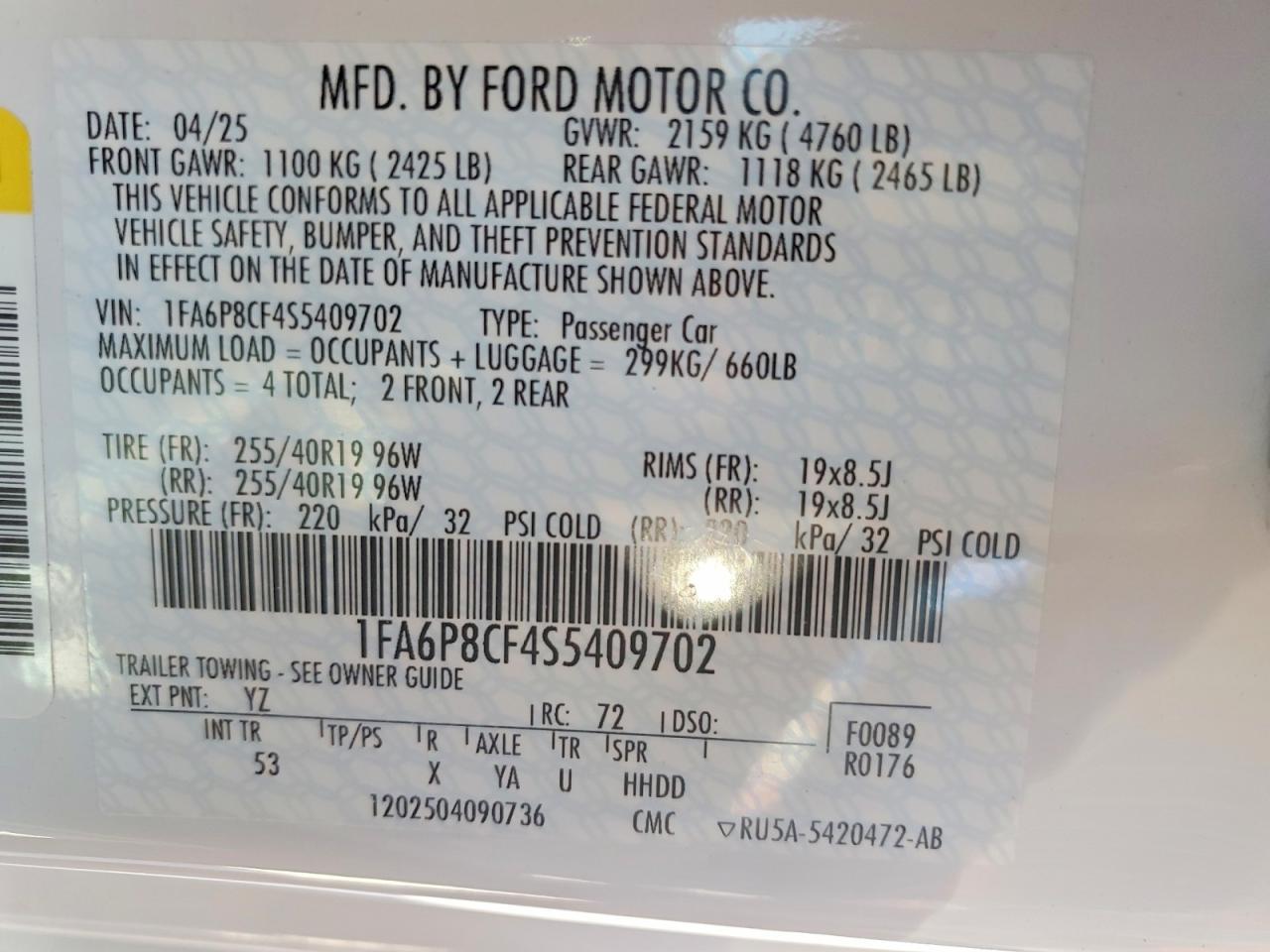 2025 Ford Mustang Gt - zdjęcie 12