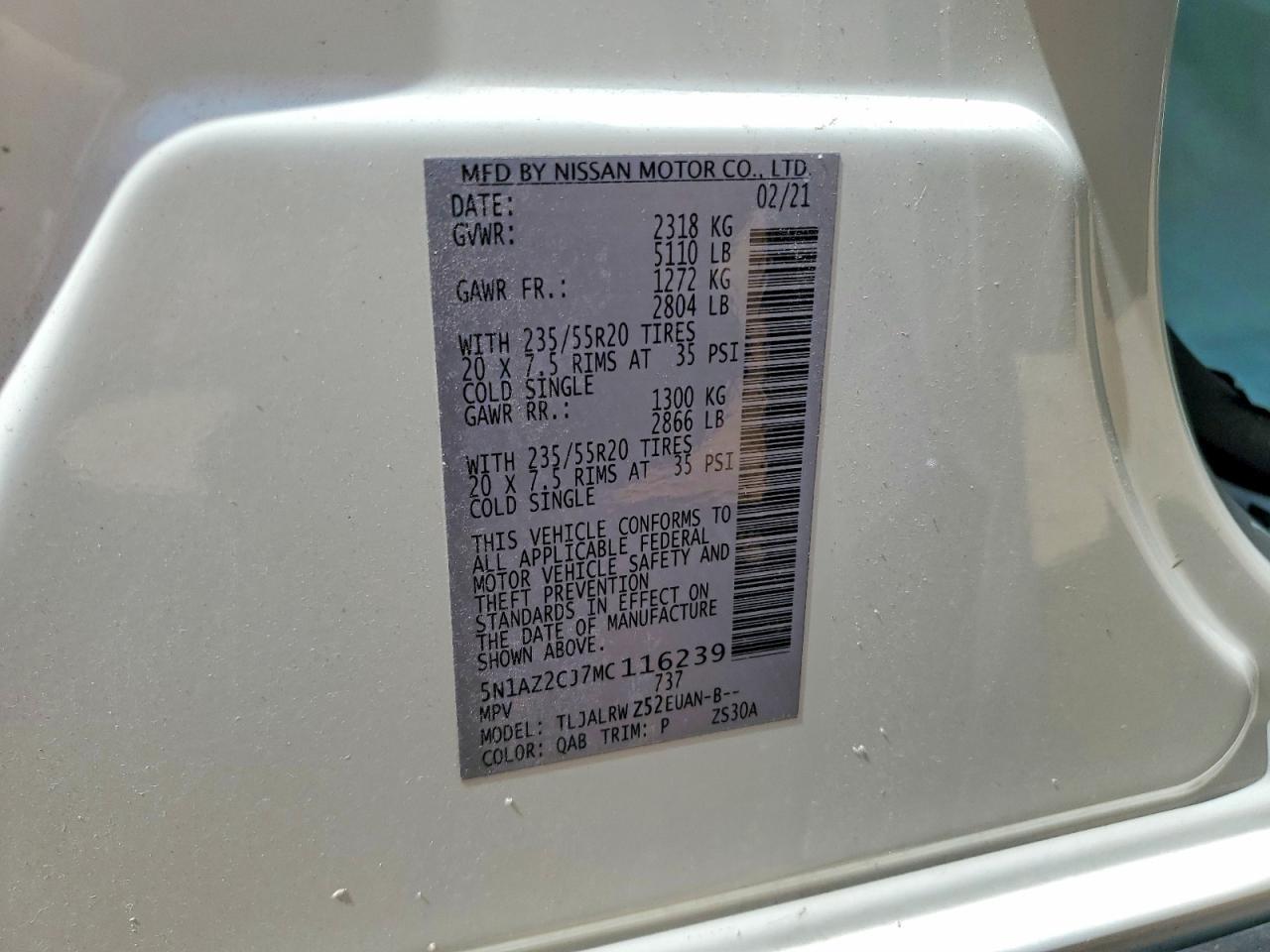 2021 Nissan Murano Sl - zdjęcie 13