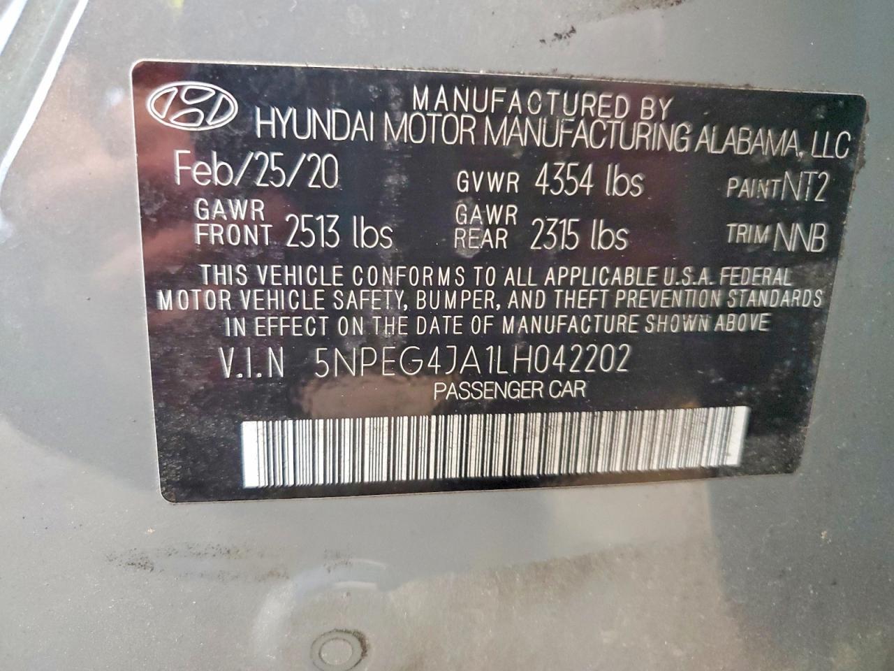 2020 Hyundai Sonata Se - zdjęcie 12