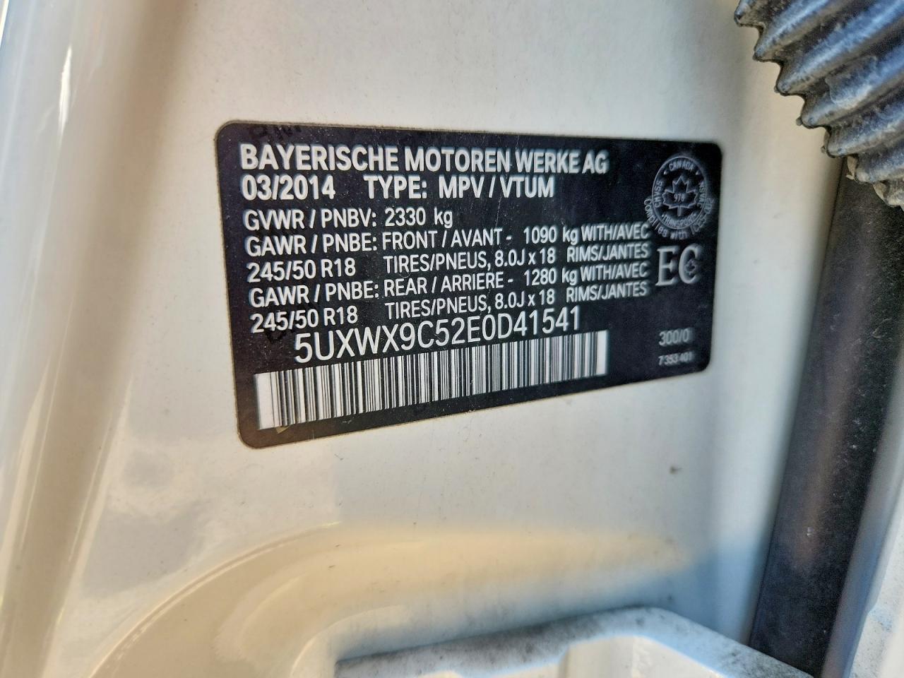 2014 BMW X3 xDrive28I - zdjęcie 14