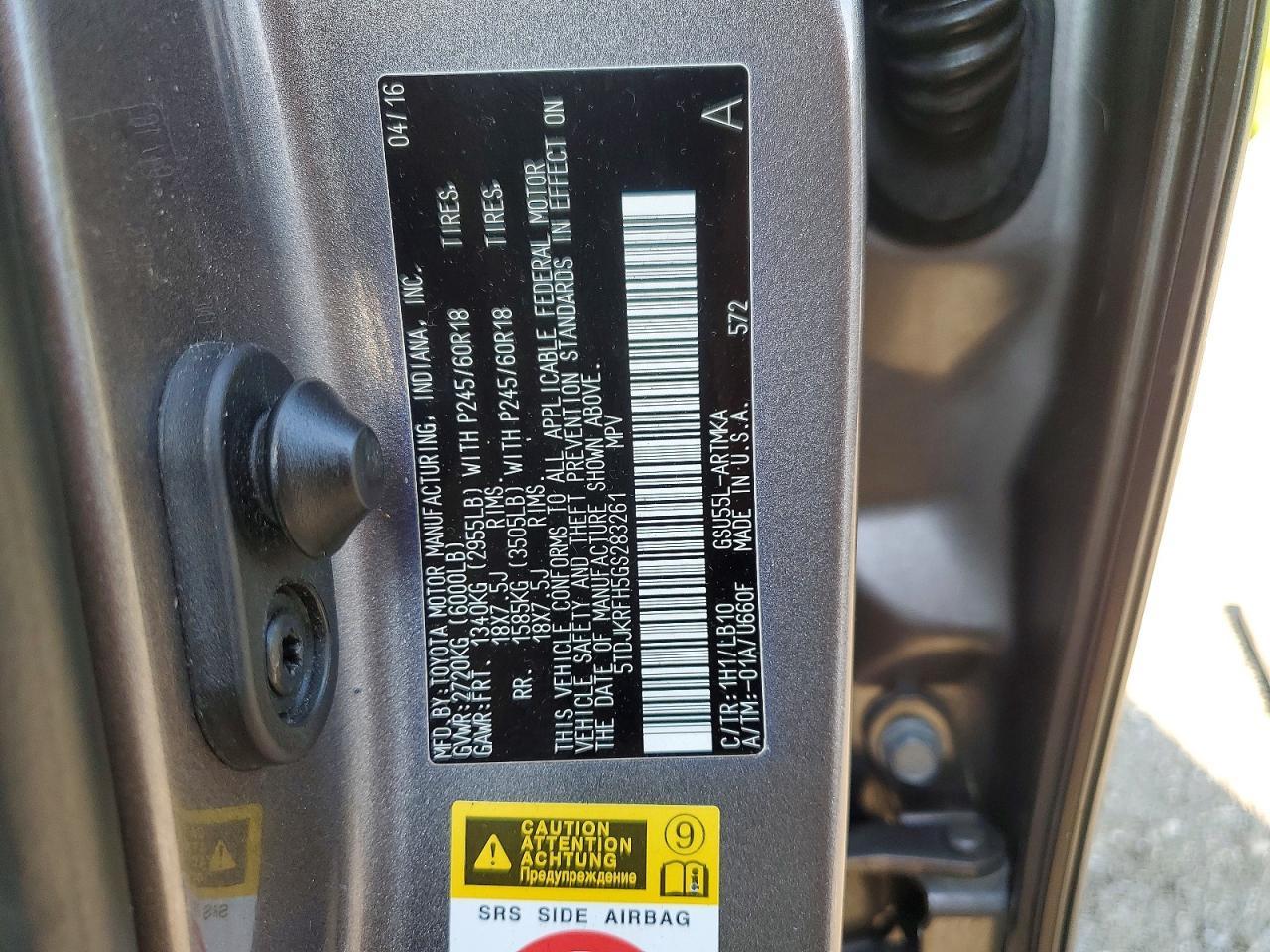 2016 Toyota Highlander Xle - zdjęcie 13